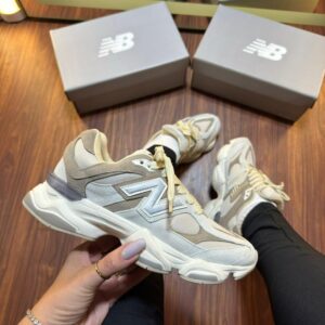 Tênis New Balance 9060 Couro Bege