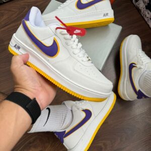 Tenis Nike Air Force Lakers Uva