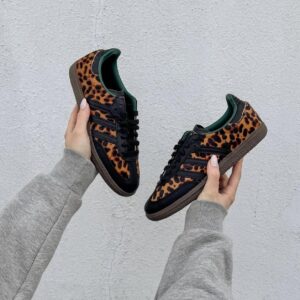 Tênis Adidas Samba OG  Couro Animal Print