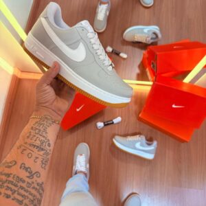 Tênis Nike Air Force Cinza/Branco