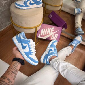 Nike Sb Dunk Branco / Azul bebê