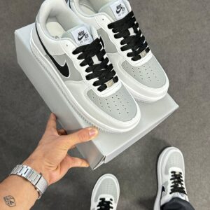 Tênis Nike  Air Force F1 Branco/cinza/preto