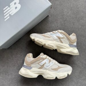 Tênis New Balance 9060 Couro Bege/Cinza