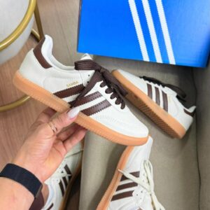 Tênis Adidas Samba Sintético Feminino Off/Cafe