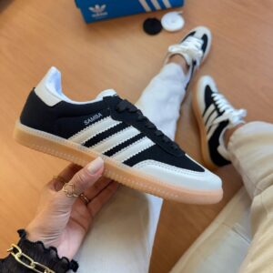 Tênis Adidas Samba Sintético Feminino Preto/Off