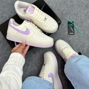 Tênis Nike Air Force Perola / Lilás